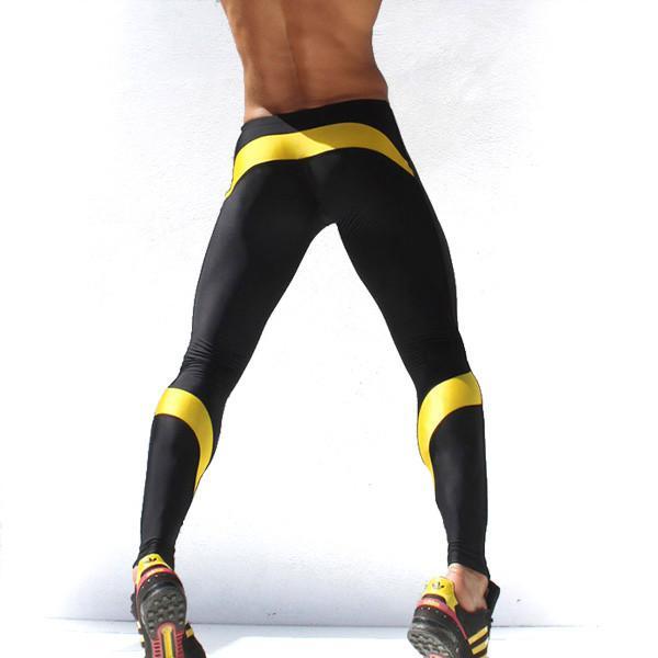 Mens Sport Long Sexy Tight Pants Gym Fashion Ankle Length Pants