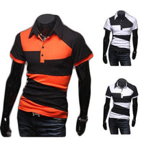 Fashion Men's Slim Fit Casual Polo Shirt T-Shirt Short Sleeve Tee Tops M-XXL