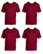 Fruit of the Loom Men\'s 4-Pack Pocket Crew-Neck T-Shirt - Colors May Vary