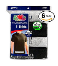 Fruit of the Loom Men's 6-Pack Stay Tucked Crew T-Shirt