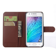 For Samsung galaxy J1 J2 J3 J5 J7 J120 (J1 2016) J105 (J1 mini) J1 ACE J2 PRO J3 pro J510 J710 leather wallet stand phone case