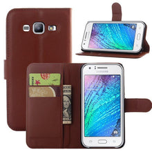 For Samsung galaxy J1 J2 J3 J5 J7 J120 (J1 2016) J105 (J1 mini) J1 ACE J2 PRO J3 pro J510 J710 leather wallet stand phone case