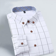2015 New 100% Cotton Plaid Men Shirt Mens Dress Shirts Slim Fit Social Shirt Men Causal Striped Shirt Men Camisas Hombre M-5XL