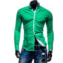 New Fashion Mens Slim Fit Long Sleeve Luxury Casual Stylish Casual Dress Shirts