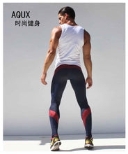 Mens Sport Long Sexy Tight Pants Gym Fashion Ankle Length Pants Penis Male Athletic Trousers Casual Sweatpants Stretch AQ19