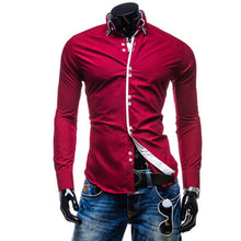 New Fashion Mens Slim Fit Long Sleeve Luxury Casual Stylish Casual Dress Shirts