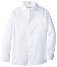 Calvin Klein Boys' Long-Sleeve Sateen Dress Shirt