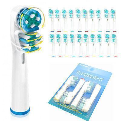 20 PCS Electric Tooth brush Heads Replacement Braun Oral B Vitality Dual Clean