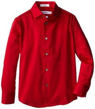Calvin Klein Boys' Long-Sleeve Sateen Dress Shirt