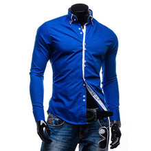 New Fashion Mens Slim Fit Long Sleeve Luxury Casual Stylish Casual Dress Shirts
