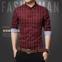 Hot Sale New Brand Men Shirts Long Sleeve Casual Male Dress Shirts Solid White/Dark Blue Slim Fit Clothes Free Shipping