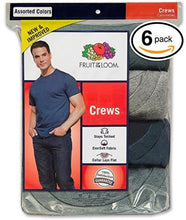 Fruit of the Loom Men's 6-Pack Stay Tucked Crew T-Shirt