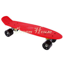 New Retro Classic Cruiser Style Skateboard Complete Deck Plastic Skate Board 12